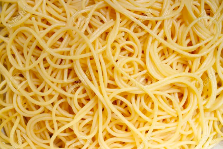 plate of spaghetti