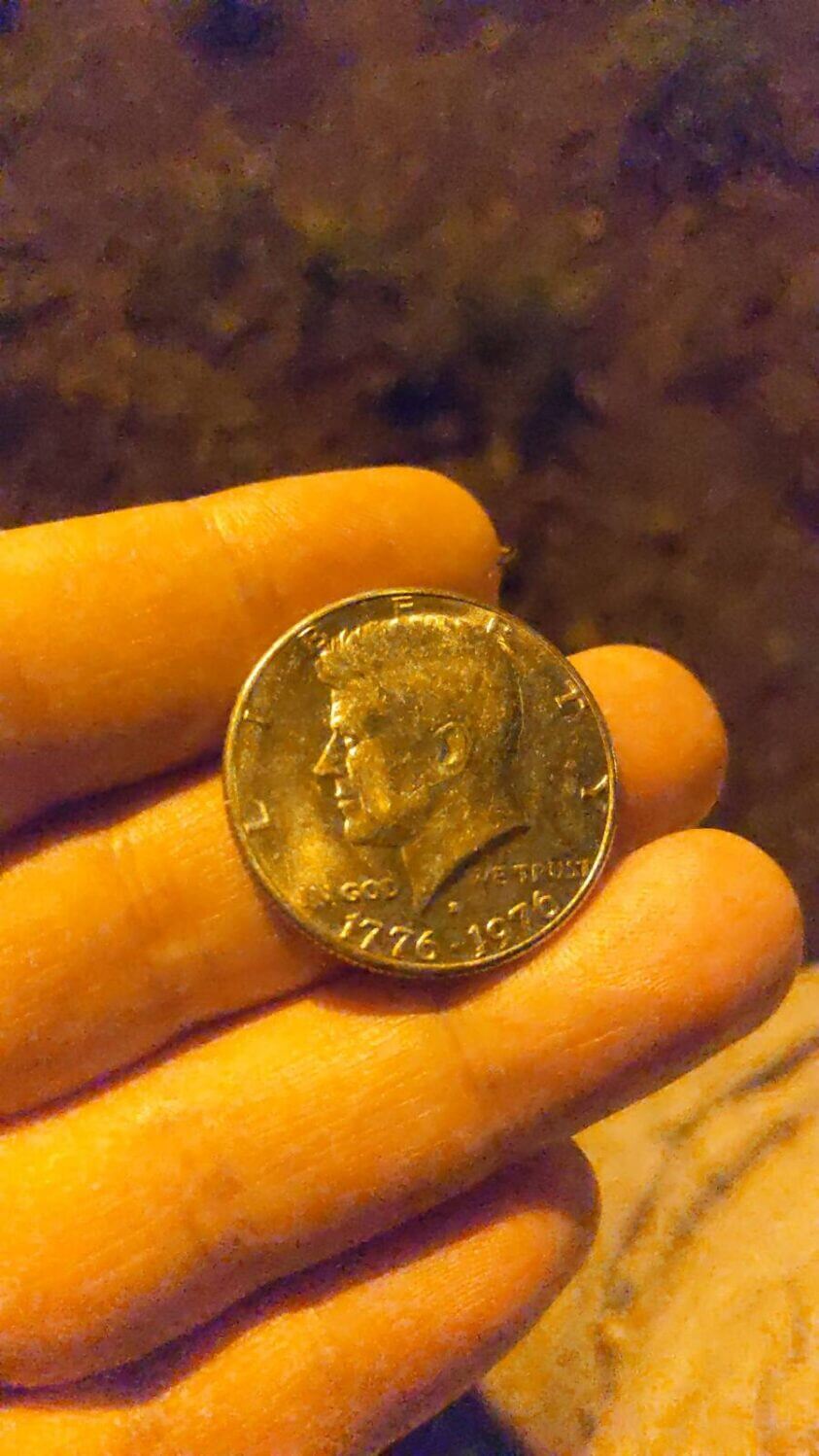 jfk bicentennial coin with date 1776-1976